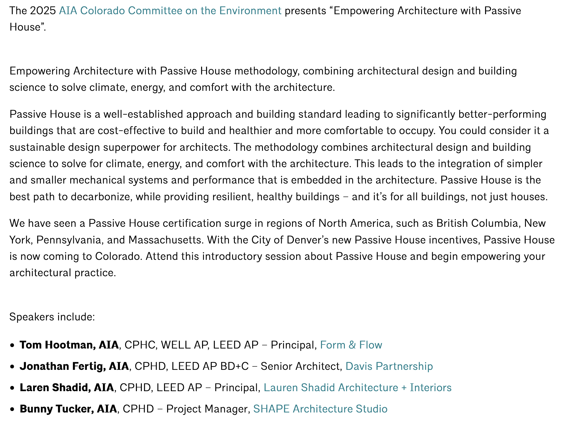 AIA Colorado: Empowering Architecture with Passive House